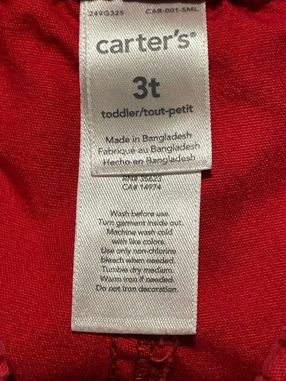 Carter's Red Elastic-Waist Kids Pants